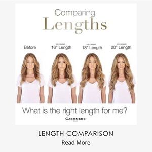 Cashmere Hair Extensions aprox 18 inches in length